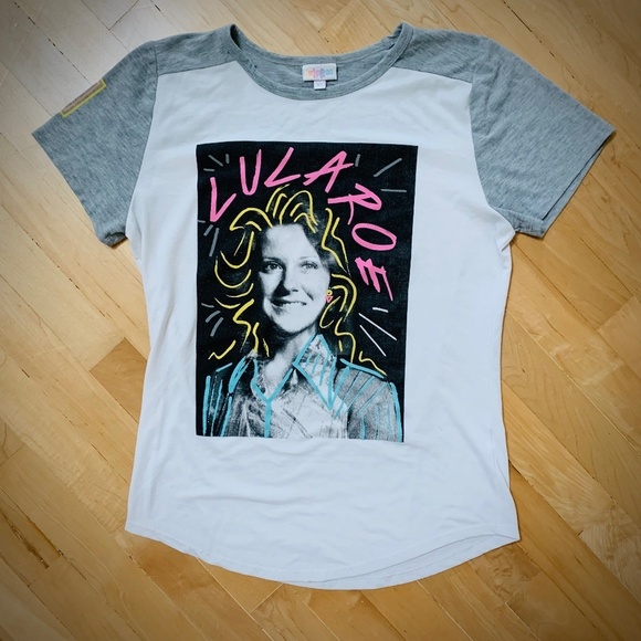 LuLaRoe XS Graphic T-Shirt - Retro 80s Style - Picture 1 of 4